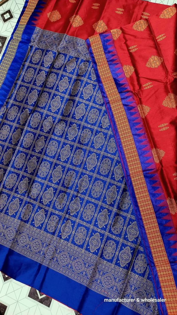 101150 Silk Pata Saree With Blouse 