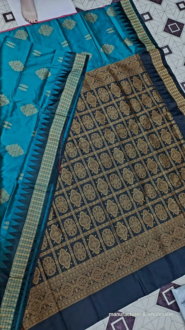101152 Silk Pata Saree With Blouse 