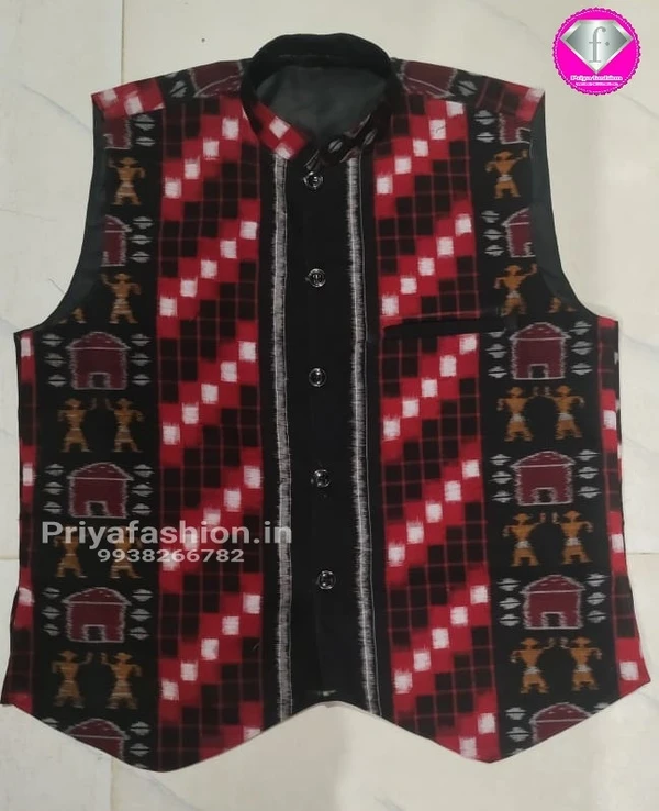 101165 Sambalpuri Handloom Neheru Jaket - 36