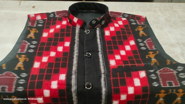 101165 Sambalpuri Handloom Neheru Jaket - 42