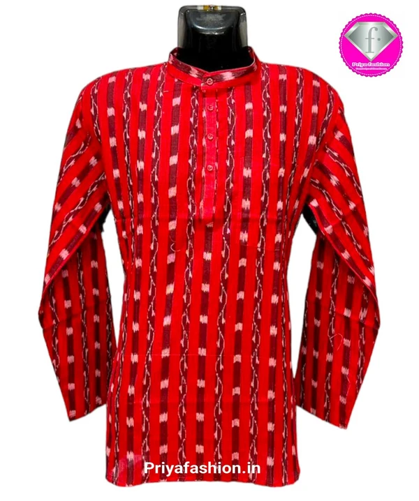 101170 Sambalpuri Handloom Long Kurta / Dhila - 46