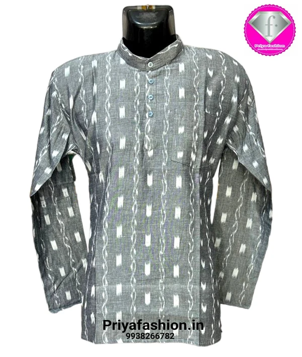 101171 Sambalpuri Handloom Long Kurta / Dhila - 44