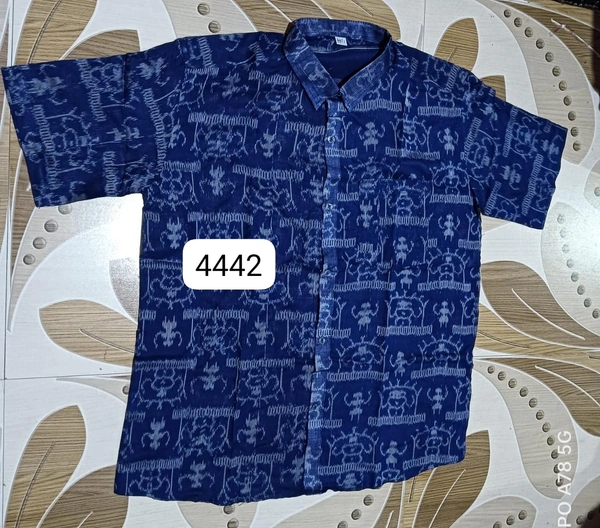 101193 Sambalpuri Handloom Cotton Half Shirt  - 40