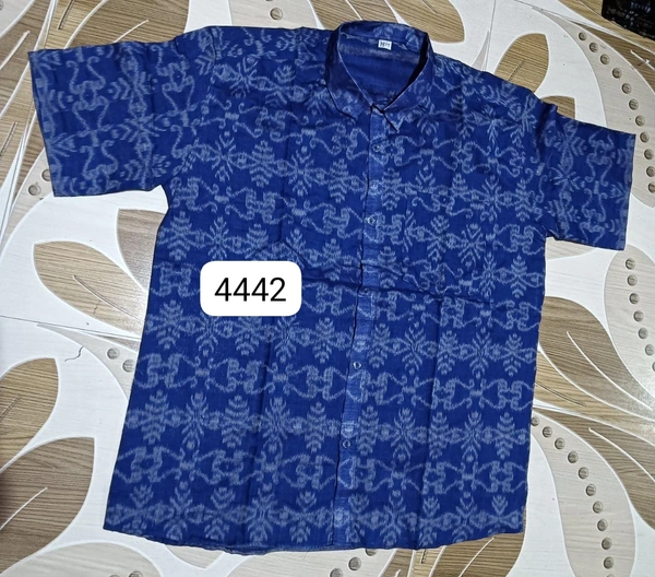 101194 Sambalpuri Handloom Cotton Half Shirt  - 40