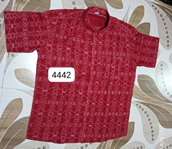 101197 Sambalpuri Handloom Cotton Half Shirt  - 42