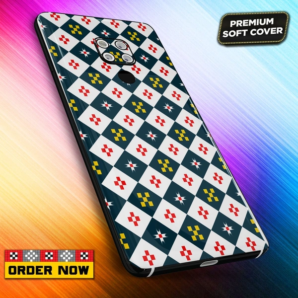101241  Sambalpuri Mobile Back Cover With Add Photo & Name  - Soft Cover