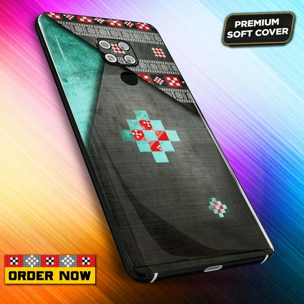 101247  Sambalpuri Mobile Back Cover With Add Photo & Name  - Hard Cover