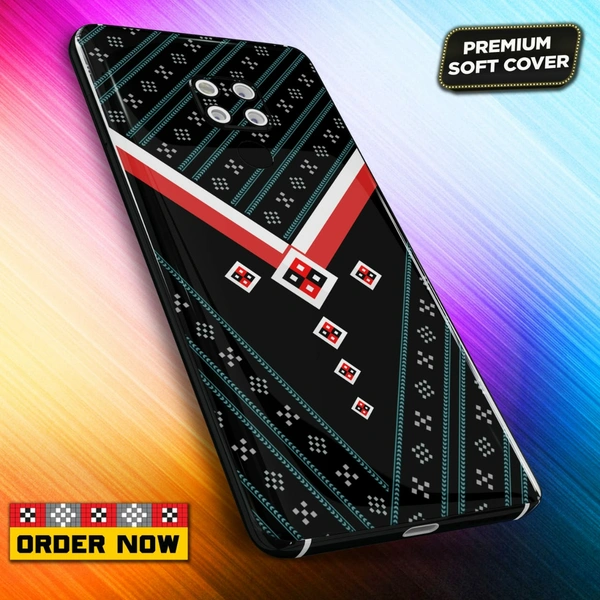 101250 Sambalpuri Mobile Back Cover With Add Photo & Name  - Soft Cover