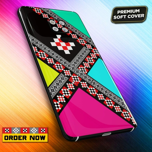 101252 Sambalpuri Mobile Back Cover With Add Photo & Name  - Hard Cover