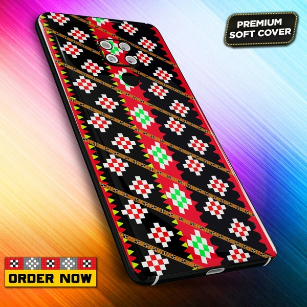 101253 Sambalpuri Mobile Back Cover With Add Photo & Name  - Soft Cover