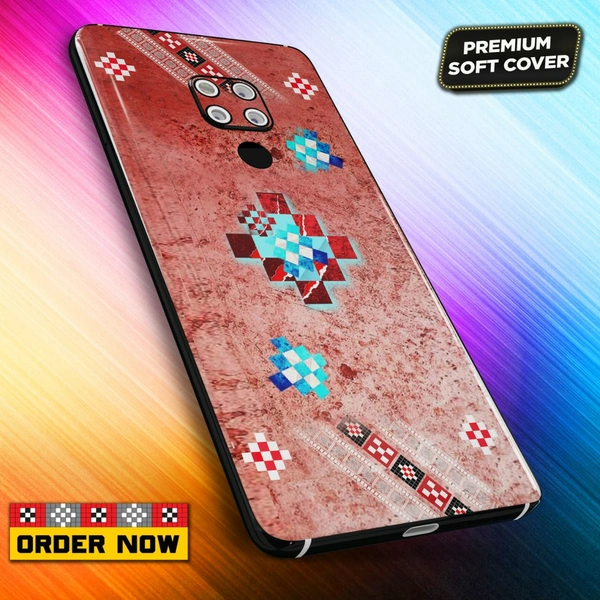 101255 Sambalpuri Mobile Back Cover With Add Photo & Name  - Soft Cover