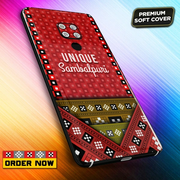 101261 Sambalpuri Mobile Back Cover With Add Photo & Name  - Soft Cover