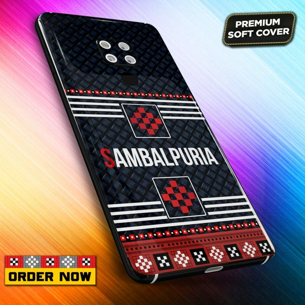 101263 Sambalpuri Mobile Back Cover With Add Photo & Name  - Soft Cover