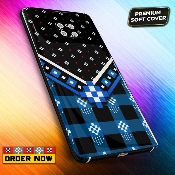 101271 Sambalpuri Mobile Back Cover With Add Photo & Name  - Soft Cover