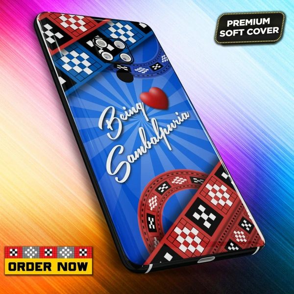 101273 Sambalpuri Mobile Back Cover With Add Photo & Name  - Soft Cover