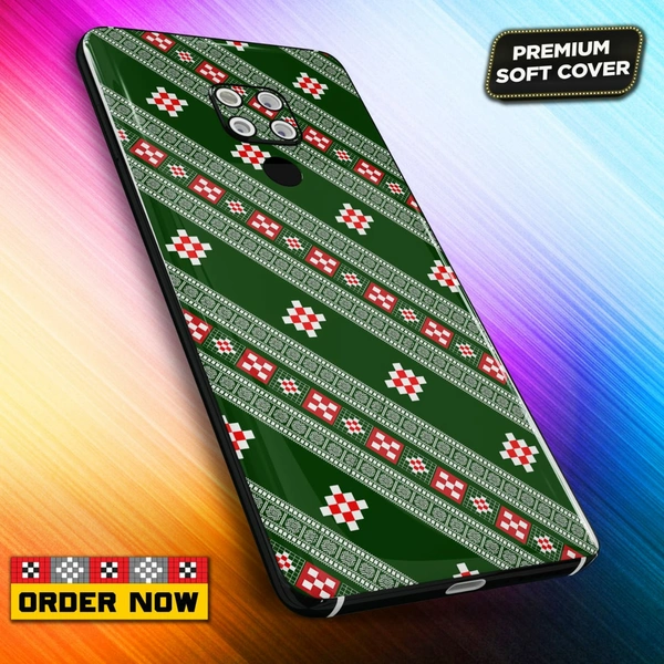 101274 Sambalpuri Mobile Back Cover With Add Photo & Name  - Soft Cover
