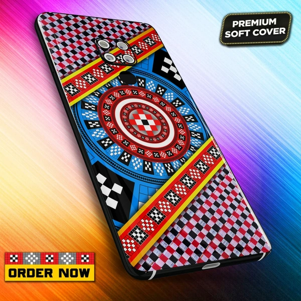 101277 Sambalpuri Mobile Back Cover With Add Photo & Name  - Soft Cover