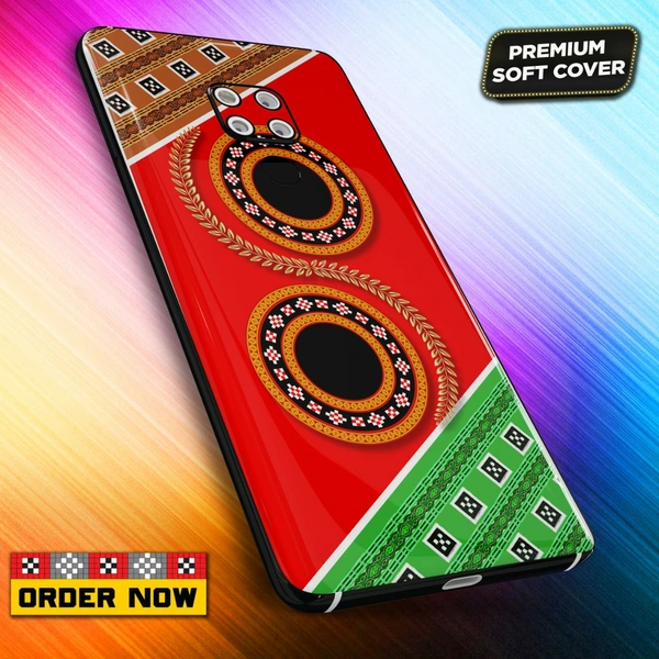101291 Sambalpuri Mobile Back Cover With Add Photo & Name  - Hard Cover