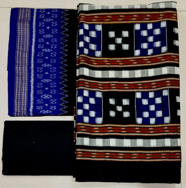 101292 Sambalpuri Handloom Dress Material, Dress Kapada With Dupatta 
