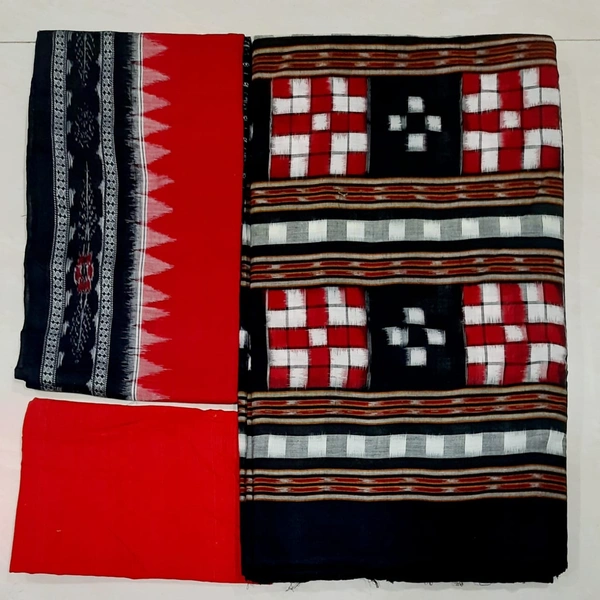 101294 Sambalpuri Handloom Dress Material, Dress Kapada With Dupatta 