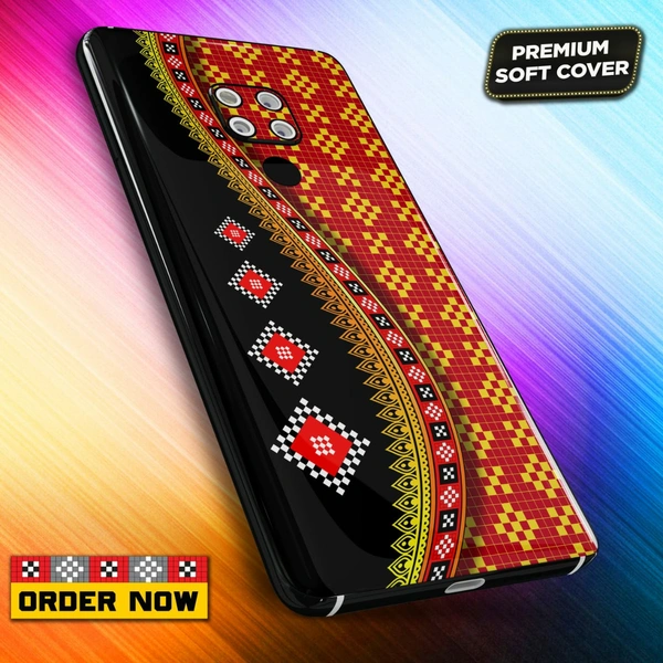 101295 Sambalpuri Mobile Back Cover With Add Photo & Name  - Hard Cover