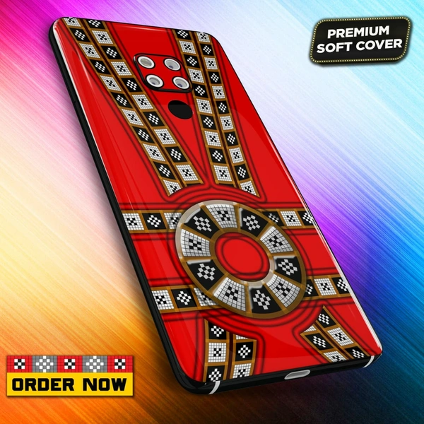 101297 Sambalpuri Mobile Back Cover With Add Photo & Name  - Soft Cover