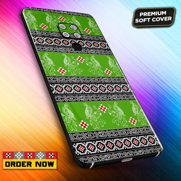 101299 Sambalpuri Mobile Back Cover With Add Photo & Name  - Hard Cover