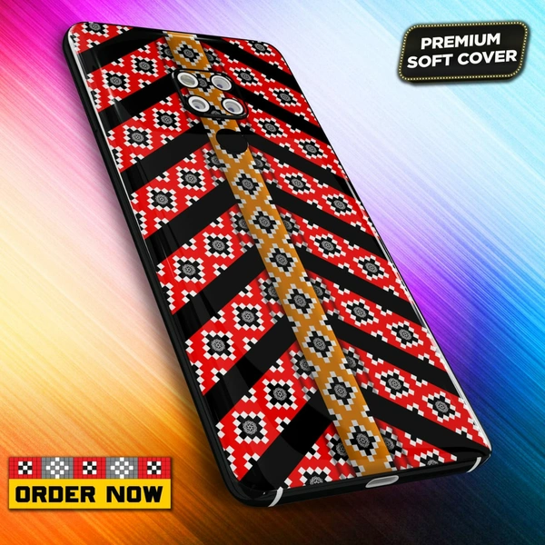 101300 Sambalpuri Mobile Back Cover With Add Photo & Name  - Soft Cover