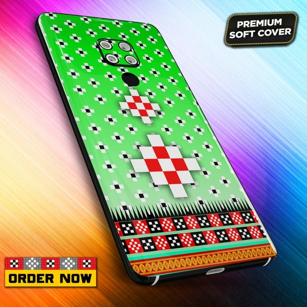 101305 Sambalpuri Mobile Back Cover With Add Photo & Name  - Hard Cover