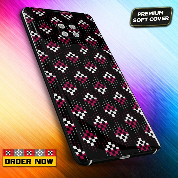 101312 Sambalpuri Mobile Back Cover With Add Photo & Name  - Hard Cover