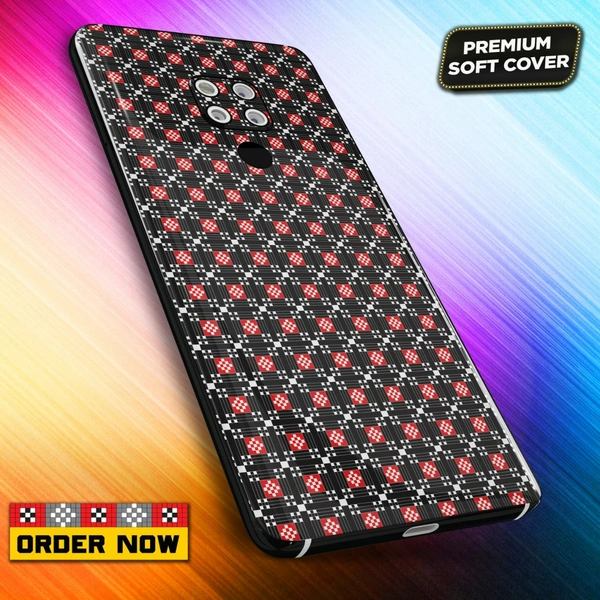 101315 Sambalpuri Mobile Back Cover With Add Photo & Name  - Soft Cover