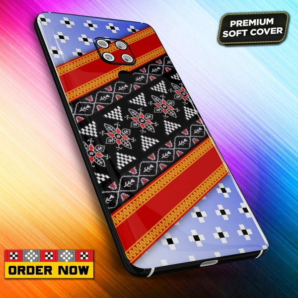 101318 Sambalpuri Mobile Back Cover With Add Photo & Name  - Hard Cover