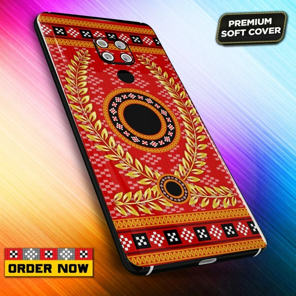 101323 Sambalpuri Mobile Back Cover With Add Photo & Name  - Hard Cover