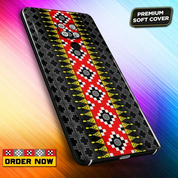 101328 Sambalpuri Mobile Back Cover With Add Photo & Name  - Hard Cover