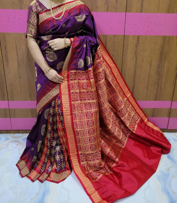 101332 Silk Pata Saree With Blouse 