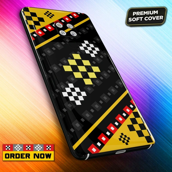 101351 Sambalpuri Mobile Back Cover With Add Photo & Name  - Hard Cover