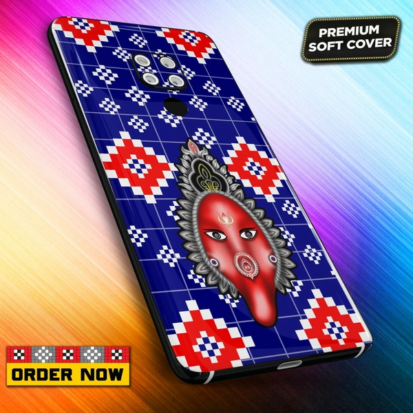 101353 Sambalpuri Mobile Back Cover With Add Photo & Name  - Soft Cover