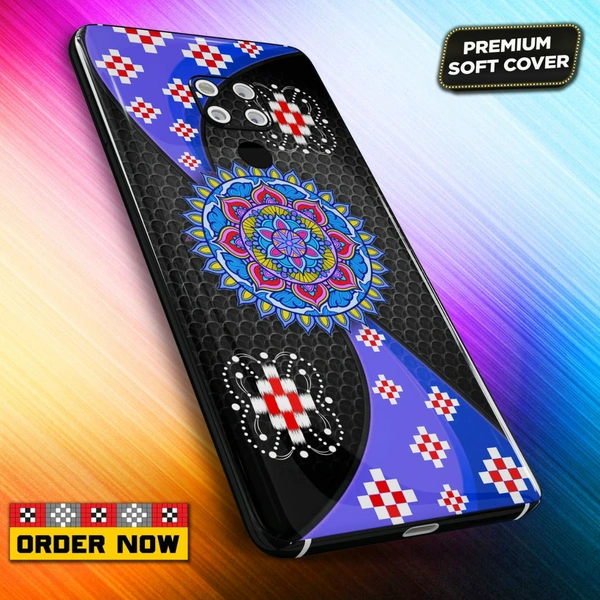 101356 Sambalpuri Mobile Back Cover With Add Photo & Name  - Hard Cover