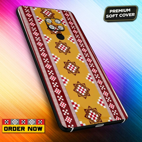 101362 Sambalpuri Mobile Back Cover With Add Photo & Name  - Hard Cover