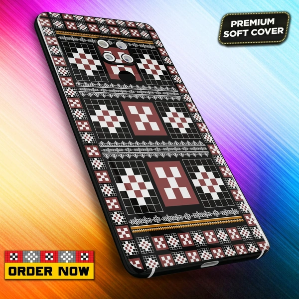 101368 Sambalpuri Mobile Back Cover With Add Photo & Name  - Hard Cover