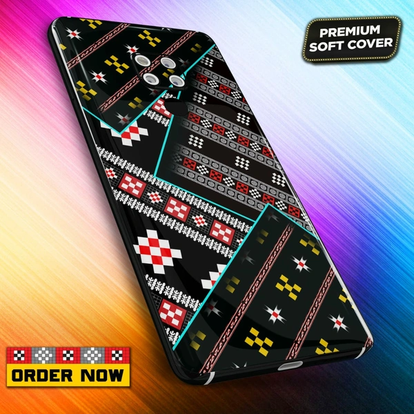 101372 Sambalpuri Mobile Back Cover With Add Photo & Name  - Hard Cover