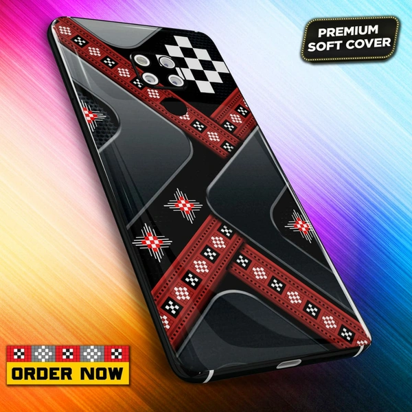 101386 Sambalpuri Mobile Back Cover With Add Photo & Name  - Soft Cover