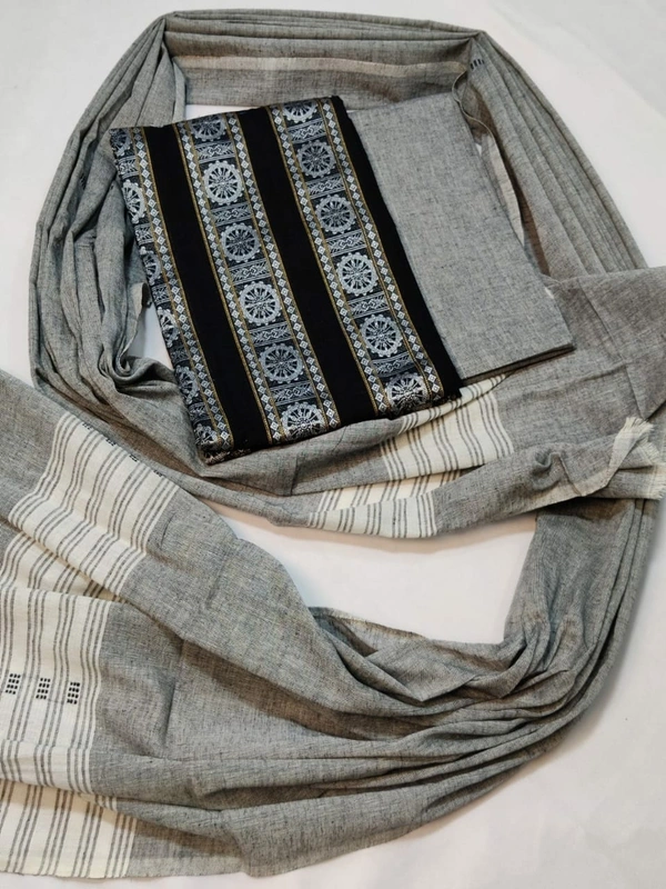 101402 Sambalpuri Handloom Dress Material, Dress Kapada With Dupatta 