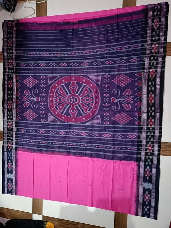 101432 Sambalpuri Handloom Saree With Blouse 