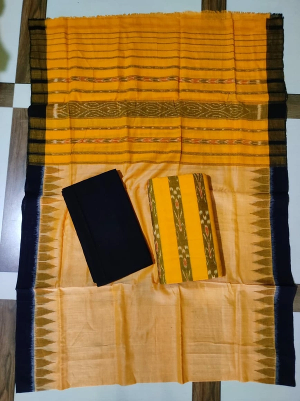 101460 Sambalpuri Handloom Dress Material, Dress Kapada With Dupatta 