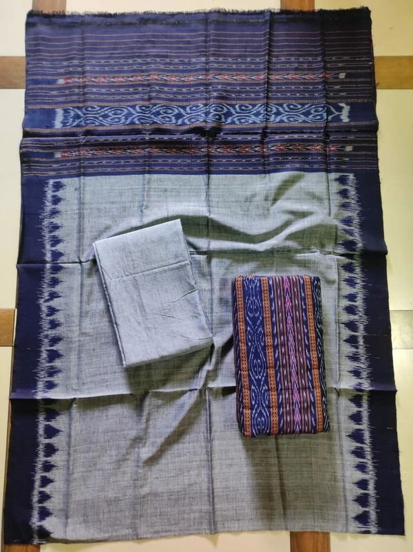 101471 Sambalpuri Handloom Dress Material, Dress Kapada With Dupatta 