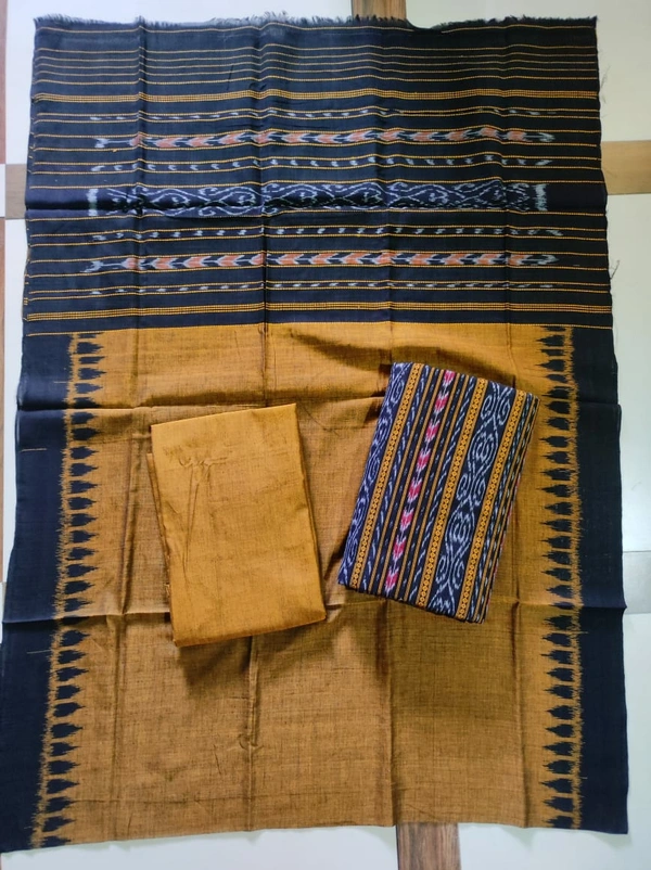 101478 Sambalpuri Handloom Dress Material, Dress Kapada With Dupatta 