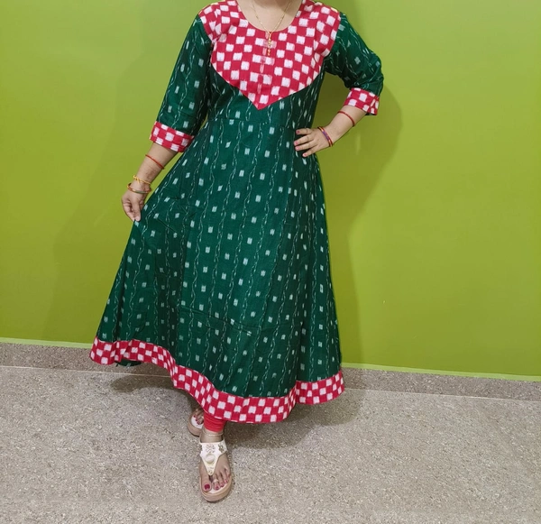 101499 Sambalpuri Handloom Long Kurti  - 40