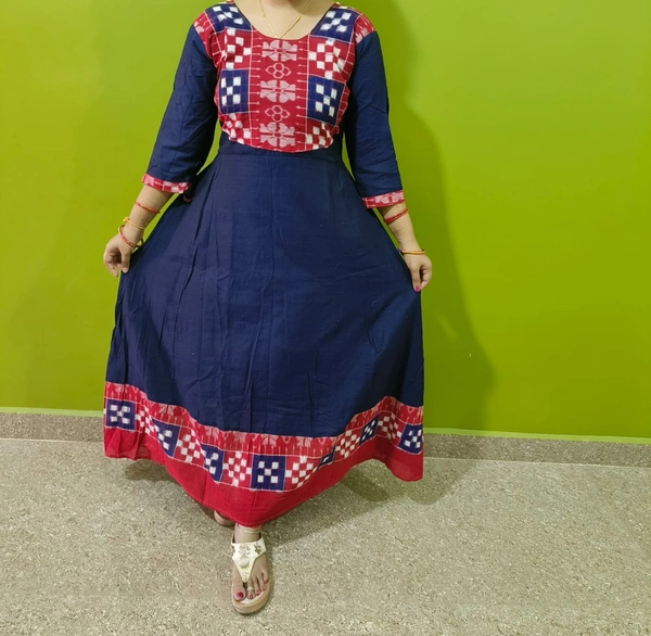 101494 Sambalpuri Handloom Long Kurti  - 40