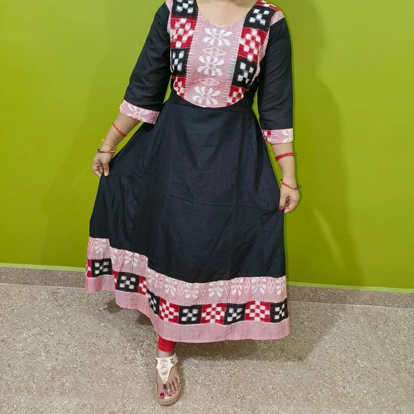 101495 Sambalpuri Handloom Long Kurti  - 44